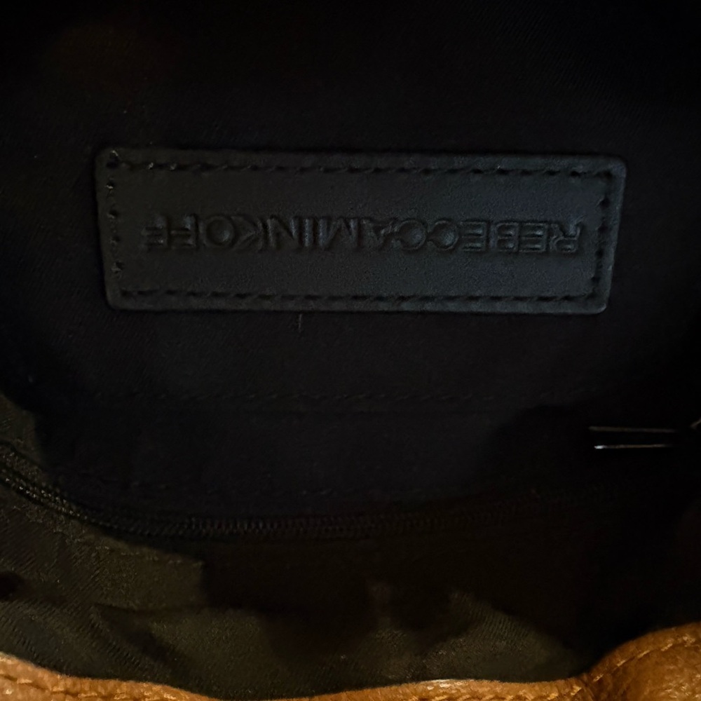 Brown and Cream Women's Bucket Bag - Picture 3 of 7